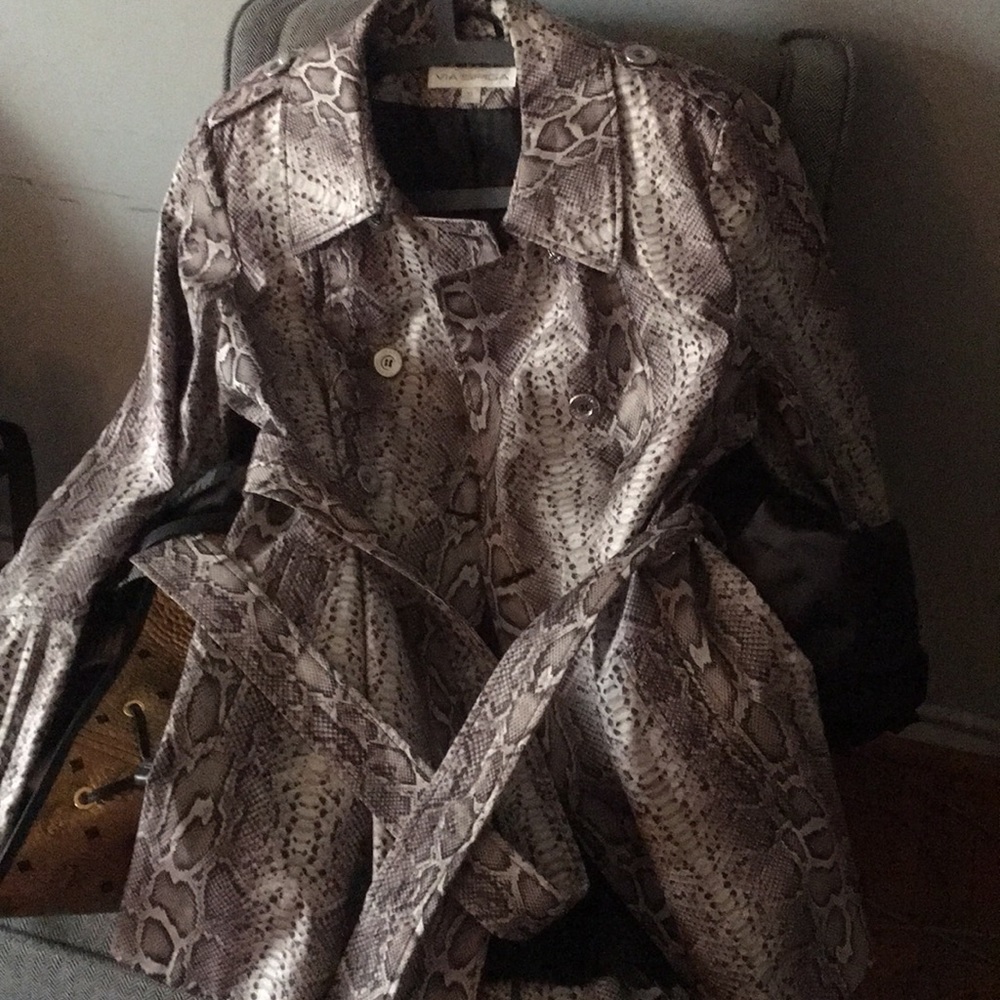 Snakeskin print jacket